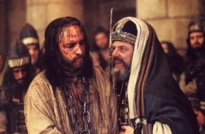 Narcisismo religioso, Gesù al tempio dai sommi sacerdoti (La Passione di Cristo)