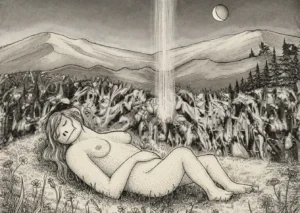 La creazione della donna, concepimento